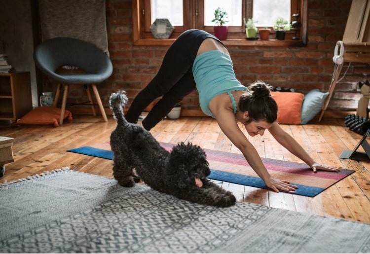 Using fitness apps at home is a great way to stay in shape